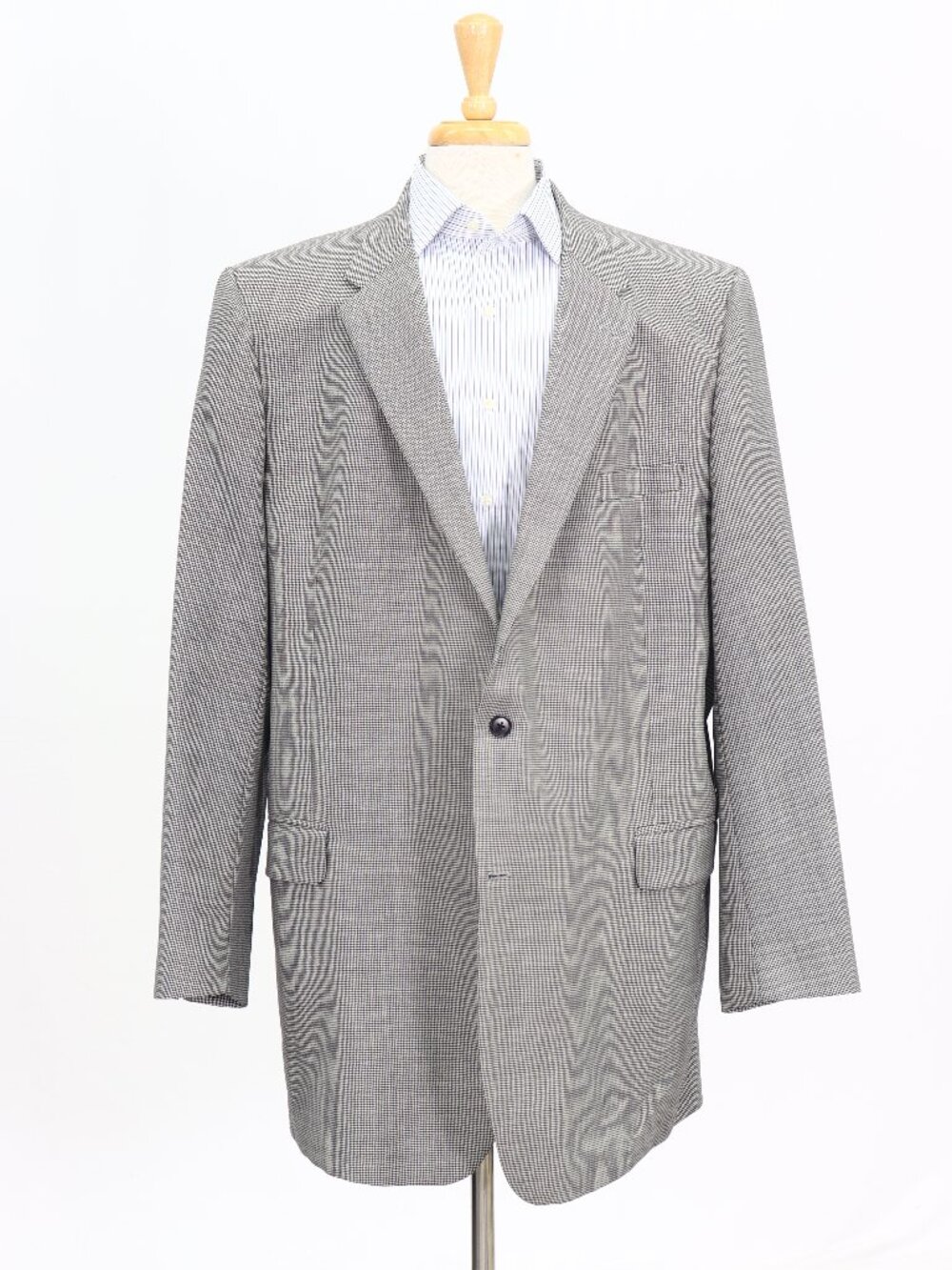 Coppley 50L Gray Blazer Sport Coat Jacket 2-Button Houndstooth W744